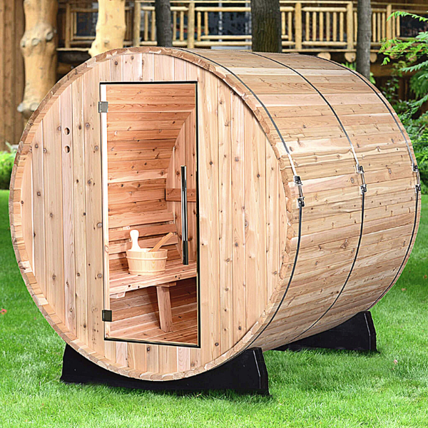 Almost Heaven Pinnacle 4 Person Standard Barrel Sauna