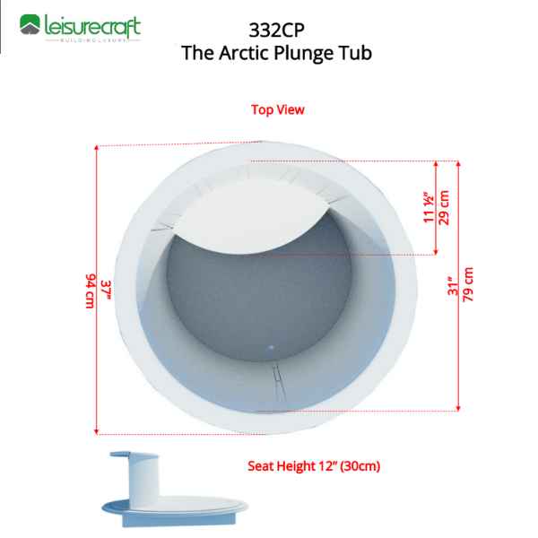 Dundalk LeisureCraft The Arctic Cold Plunge Tub - Knotty Red Cedar