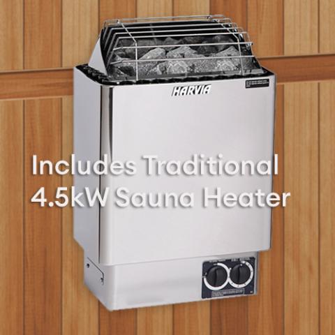 Finnmark 4 Person FD-5 Trinity XL Infrared & Steam Sauna Combo