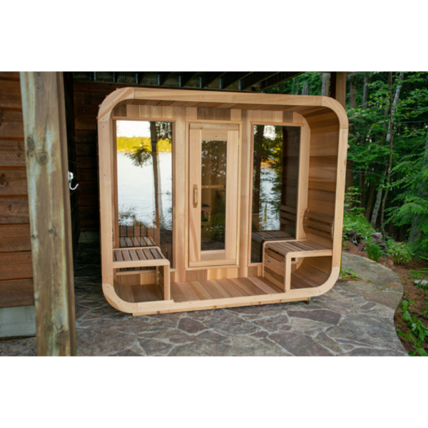 Dundalk LeisureCraft Clear Cedar Outdoor Luna Sauna